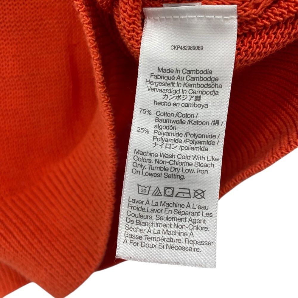 Madewell Loose Knit Crewneck Sweater in Coastal Orange - Picture 6 of 7